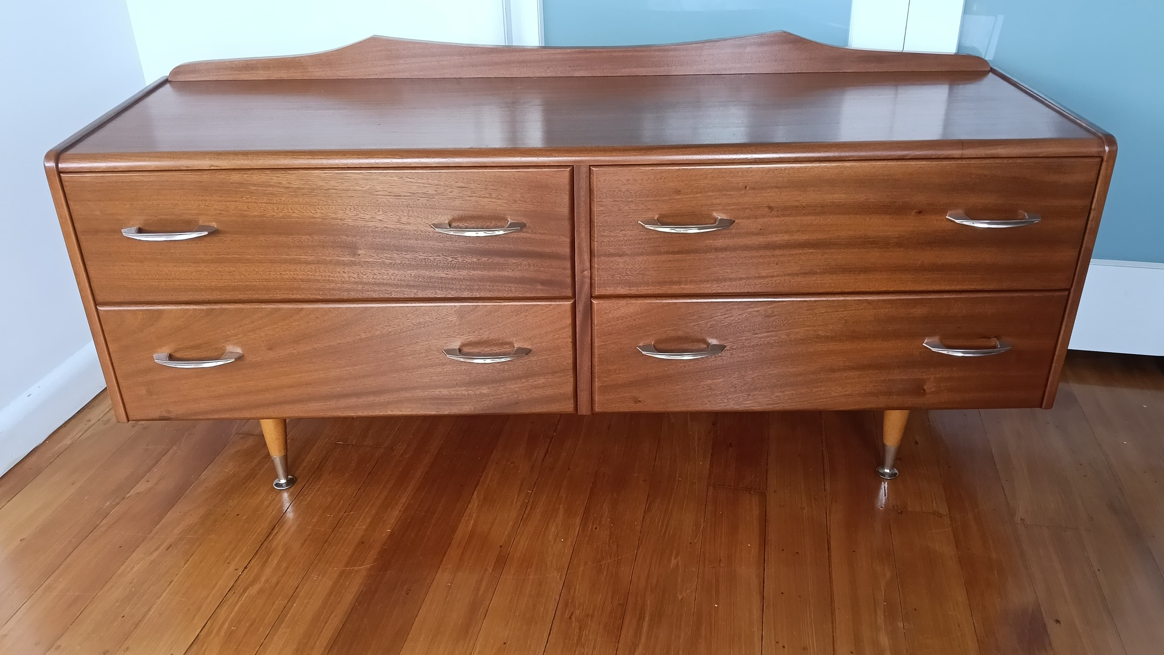 Mid century Mahogany Lowboy