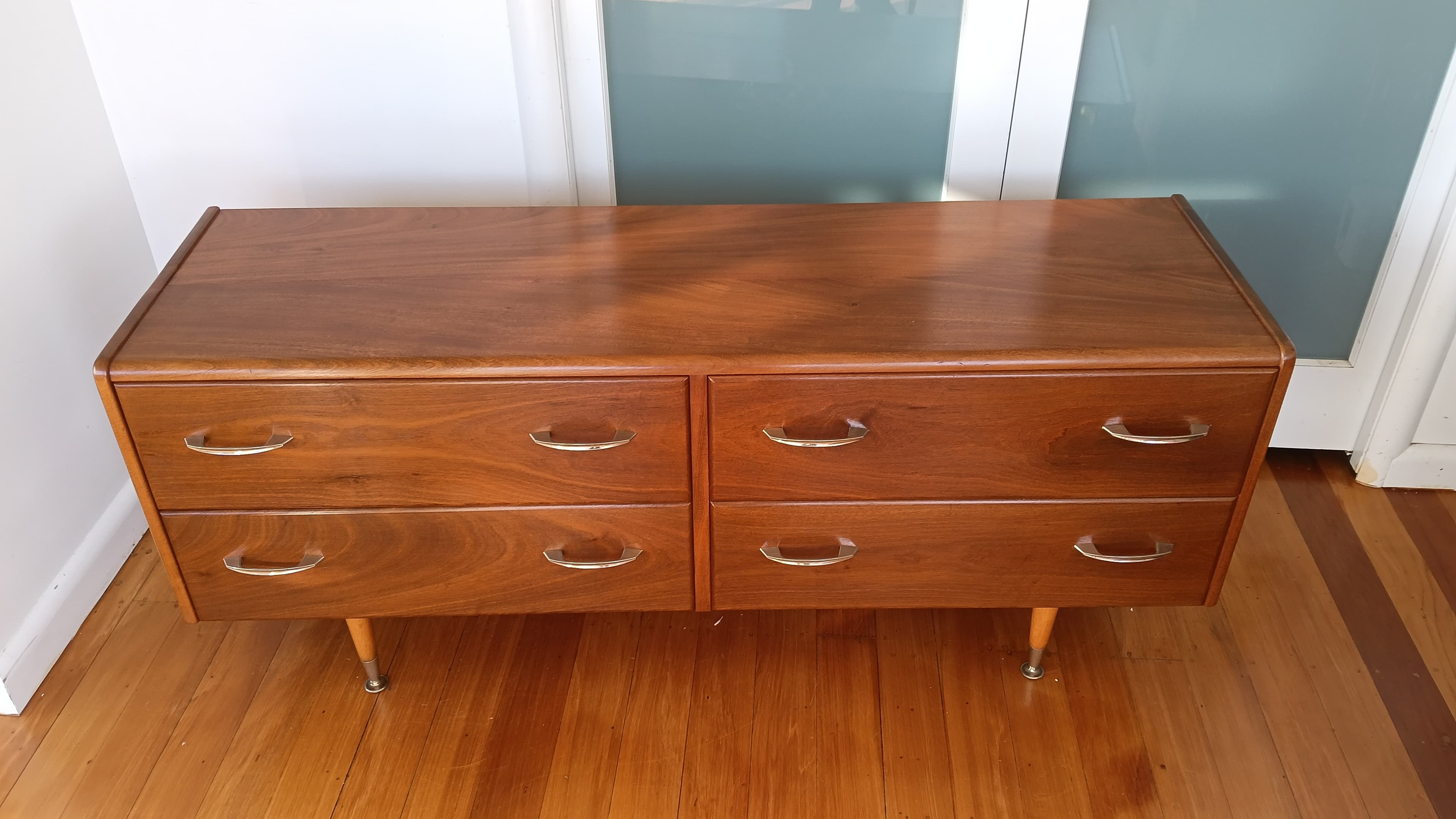 Mid century Mahogany Lowboy